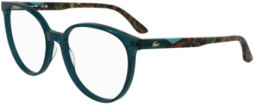 Lacoste L2987 glasses in Transparent Petrol
