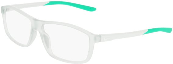 Nike 7291 glasses in Matte Light Silver/Stad Green