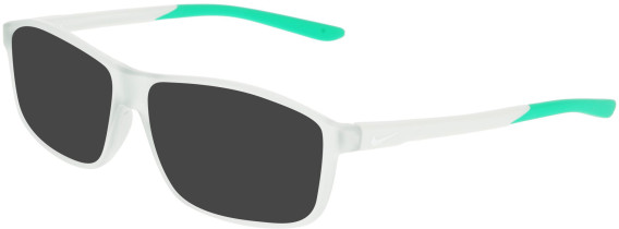 Nike 7291 sunglasses in Matte Light Silver/Stad Green