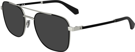 Calvin Klein Jeans CKJ25205 sunglasses in Matte Silver/Black