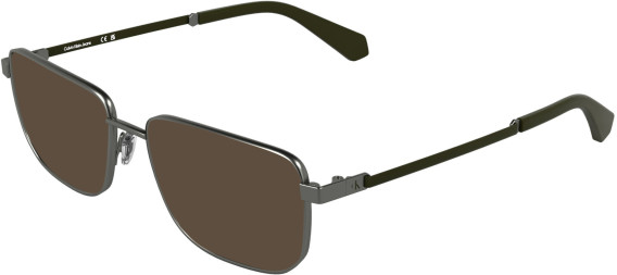 Calvin Klein Jeans CKJ25210 sunglasses in Matte Dark Ruthenium