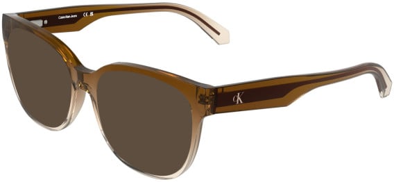 Calvin Klein Jeans CKJ25632 sunglasses in Transparent Gradient Brown
