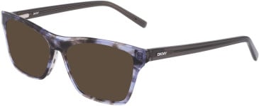 DKNY DK5076 sunglasses in Blue/Smoke Horn