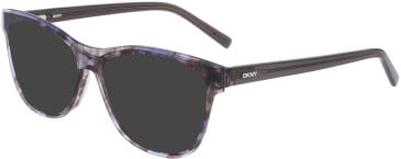 DKNY DK5077 sunglasses in Blue/Smoke Horn