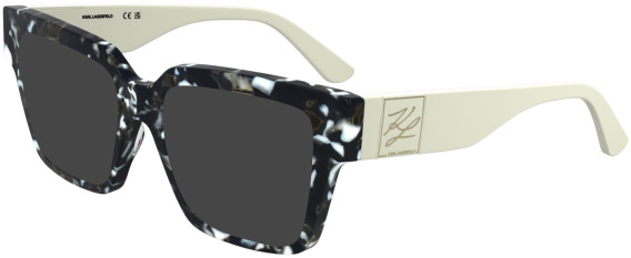 Karl Lagerfeld KL6196 sunglasses in Marble Black