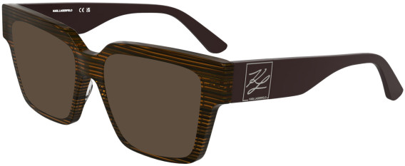 Karl Lagerfeld KL6196 sunglasses in Striped Brown