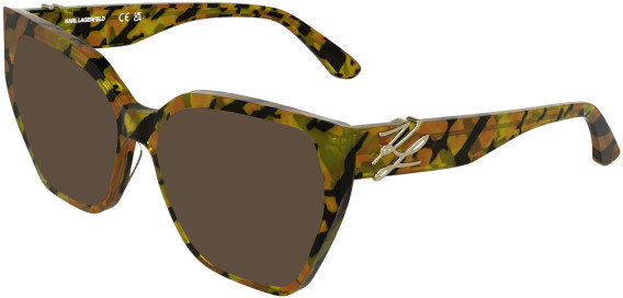 Karl Lagerfeld KL6214 sunglasses in Striped Brown