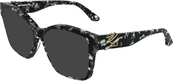 Karl Lagerfeld KL6215 sunglasses in Marble Black