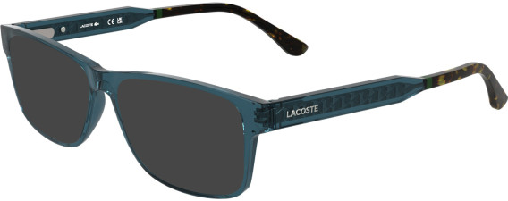 Lacoste L2977 sunglasses in Transparent Blue
