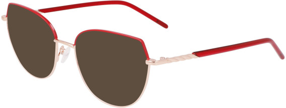 Marchon NYC M-4030 sunglasses in Rose Gold/Red
