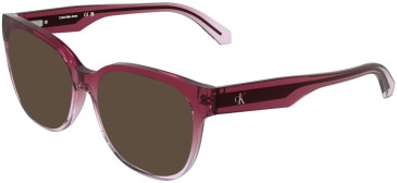 Calvin Klein Jeans CKJ25632 sunglasses in Transparent Gradient Wine/Rose