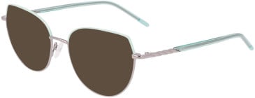 Marchon NYC M-4030 sunglasses in Gunmetal/Seafoam
