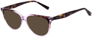 Ted Baker TB9297 sunglasses in Gloss Purple/Pink