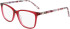 Marchon NYC M-5024 N-55 glasses in Crystal Red/Red Marble