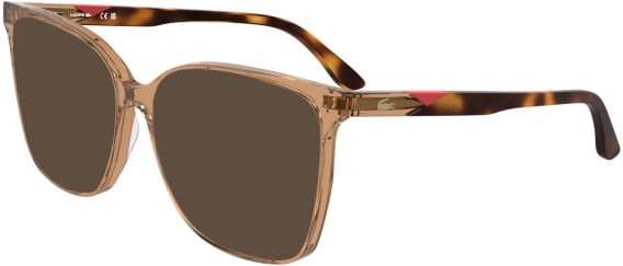 Lacoste L2989-58 glasses in Transparent Light Brown