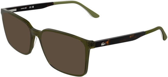 Lacoste L2992-56 glasses in Transparent Khaki