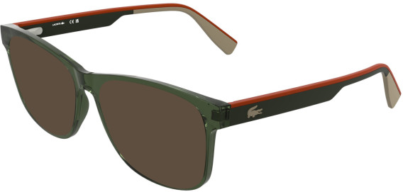 Lacoste L4004-56 glasses in Transparent Khaki