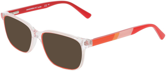 Marchon NYC M-6508-48 glasses in Crystal