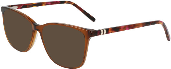 Marchon NYC M-5024 N-55 glasses in Crystal Brown/Tortoise