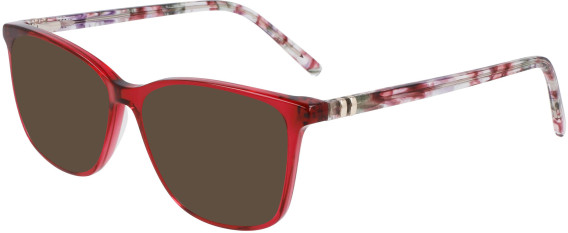 Marchon NYC M-5024 N-55 glasses in Crystal Red/Red Marble