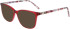 Marchon NYC M-5024 N-55 glasses in Crystal Red/Red Marble