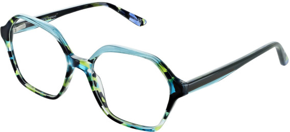 Cameo Blossom glasses in Teal