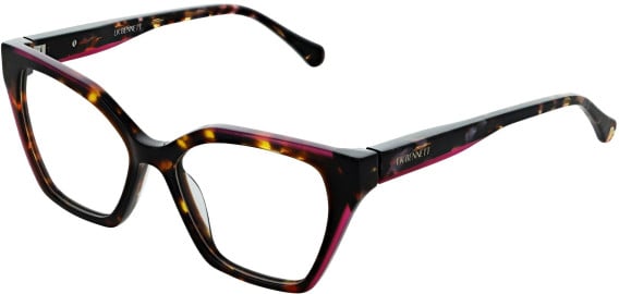 LK Bennett 93 glasses in Purple/Tort