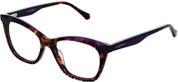 LK Bennett 94 glasses in Purple/Tort