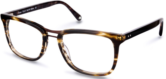 Walter & Herbert Turner glasses in Brown Semi-Stripe