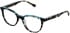 LK Bennett 95 glasses in Teal/Grey Tort