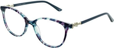 Amore Bianca glasses in Teal Multi