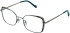 Cameo Jessie glasses in Silver/Teal