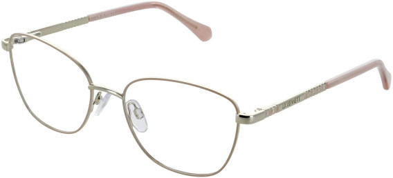 LK Bennett 89 glasses in Gold/Cream