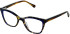 LK Bennett 92 glasses in Blue Tort