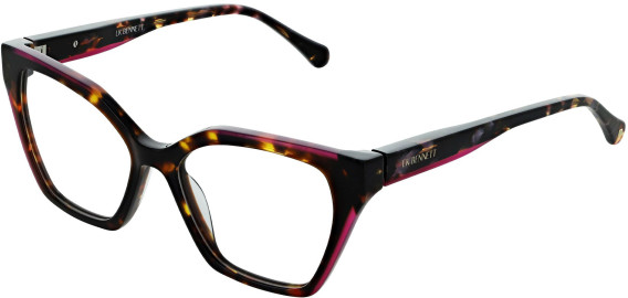 LK Bennett 93 glasses in Purple/Tort