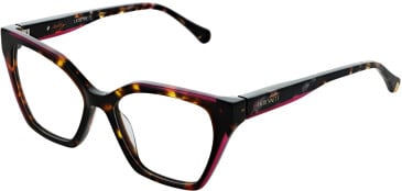 LK Bennett 93 glasses in Purple/Tort