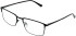 Lazer 4144-58 glasses in Black