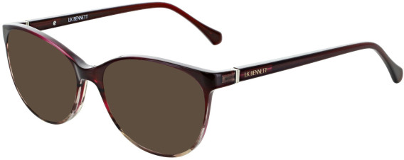 LK Bennett 82 sunglasses in Burgundy Gradient