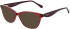 LK Bennett 84 sunglasses in Burgundy