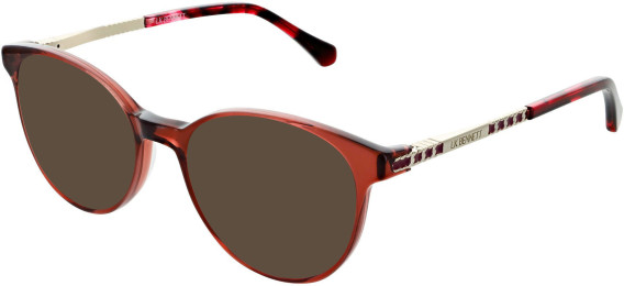 LK Bennett 85 sunglasses in Burgundy