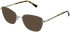 LK Bennett 89 sunglasses in Light Gold