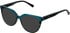 LK Bennett 91 sunglasses in Teal
