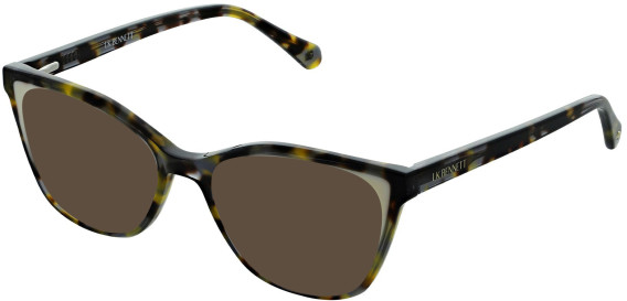 LK Bennett 92 sunglasses in Cream/Tort