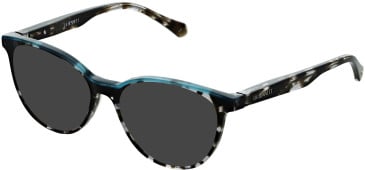 LK Bennett 95 sunglasses in Teal/Grey Tort
