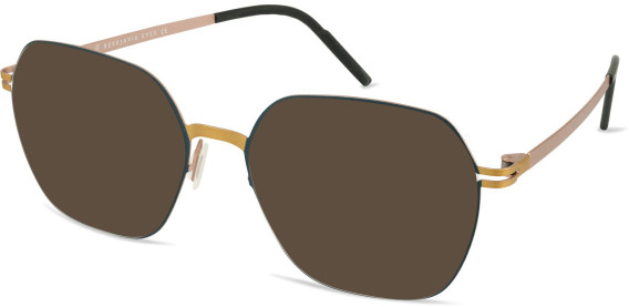 Reykjavik Eyes Emilia sunglasses in Gold/Teal