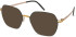 Reykjavik Eyes Emilia sunglasses in Gold/Teal