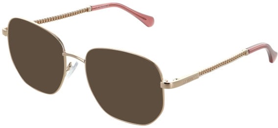 LK Bennett 87 sunglasses in Rose Gold