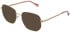 LK Bennett 87 sunglasses in Rose Gold