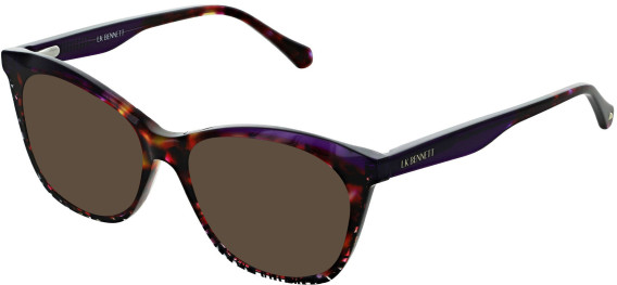 LK Bennett 94 sunglasses in Purple/Tort