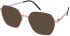 Reykjavik Eyes Emilia sunglasses in Rose Gold/Rose